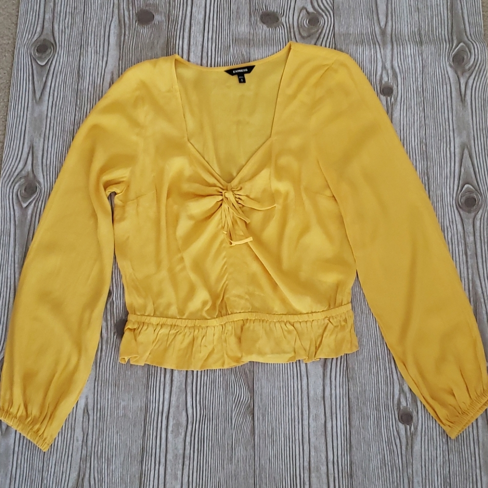 Express Marigold Peplum blouse